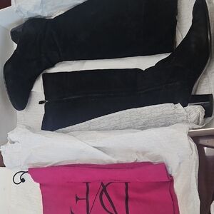 Diane Von Furstenberg Black Heeled Boots